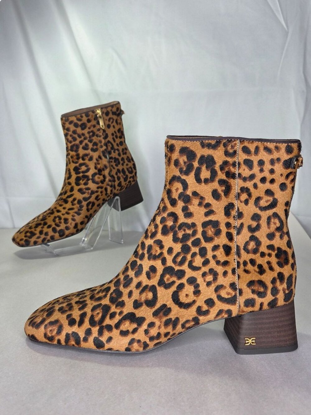 Sam Edelman Women's Paige Zipper Booties - Leopard Size: 7.5 W